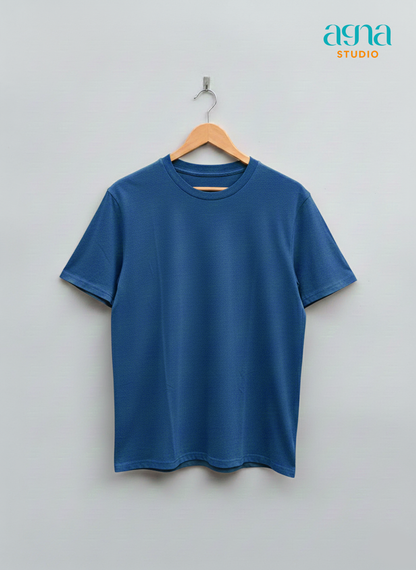 AGNA Premium Cotton T-shirt 28s - Denim Blue