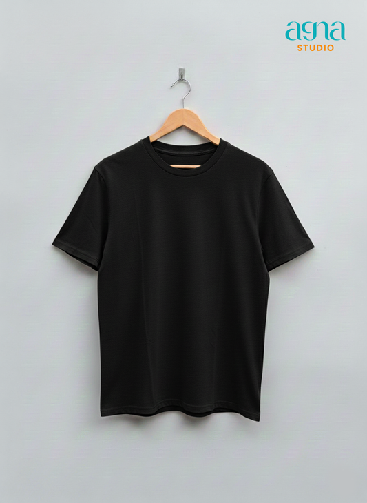 AGNA Premium Cotton T-shirt 28s - Black