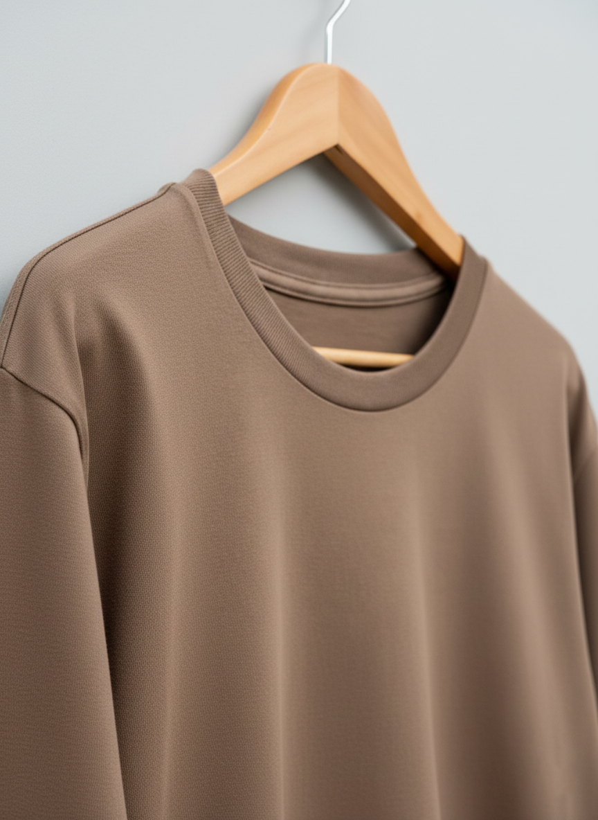 AGNA Premium Cotton T-shirt 28s - Maple Brown