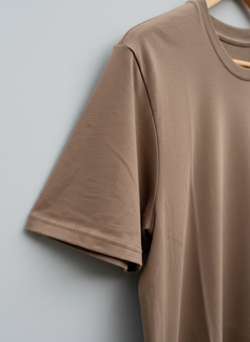 AGNA Premium Cotton T-shirt 28s - Maple Brown