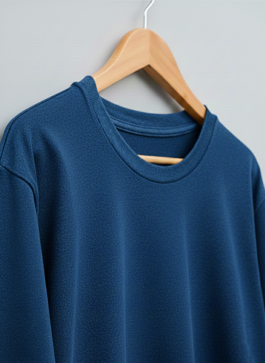 AGNA Premium Cotton T-shirt 28s - Denim Blue