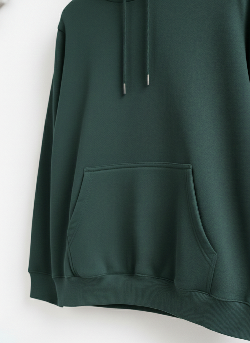 AGNA Premium Fleece Hoddie - Hijau Botol