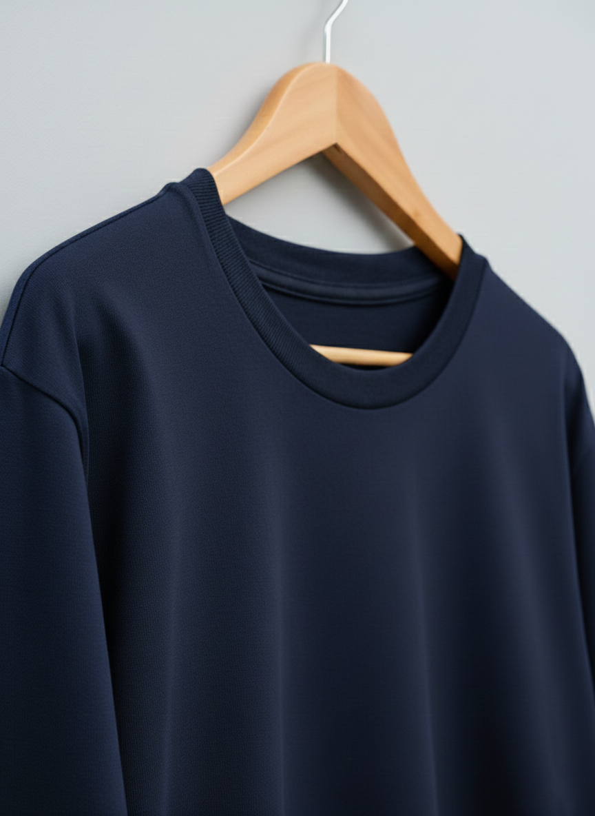 AGNA Premium Cotton T-shirt 28s - Navy